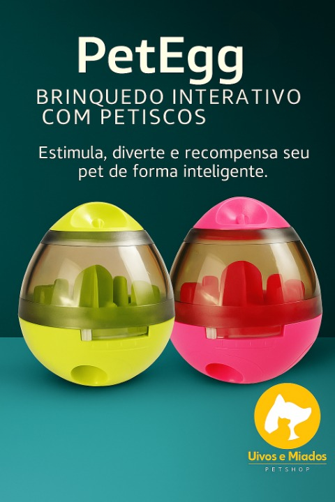 "PetEgg - Brinquedo interativo com movimento irregular para pets"