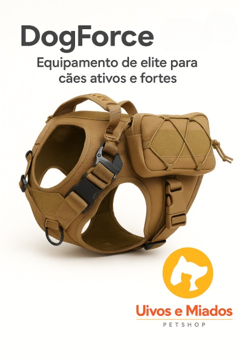 "DogForce - Colete de exercício resistente e ajustável para cães"
