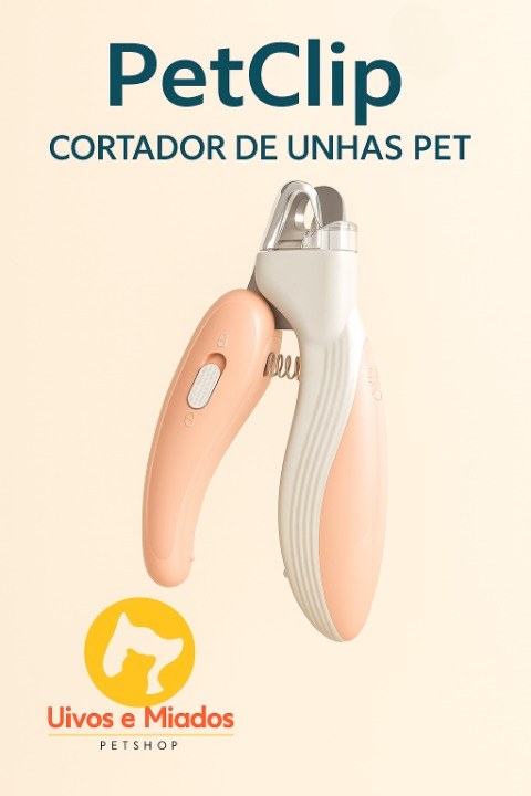 "PetClip - Cortador de unhas com design ergonômico para pets"