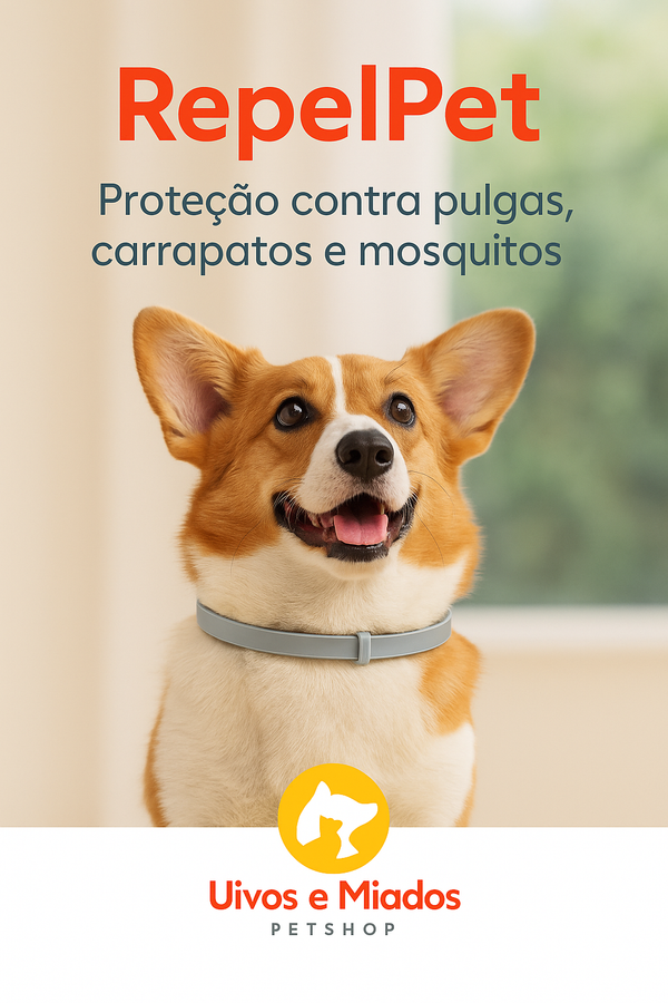 RepelPet - Coleira Antipulgas, Carrapatos e Mosquitos