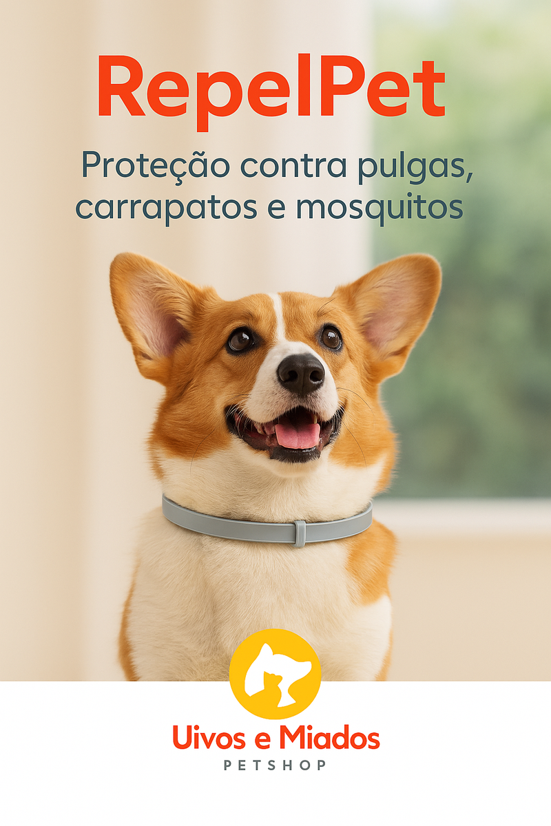 RepelPet - Coleira Antipulgas, Carrapatos e Mosquitos