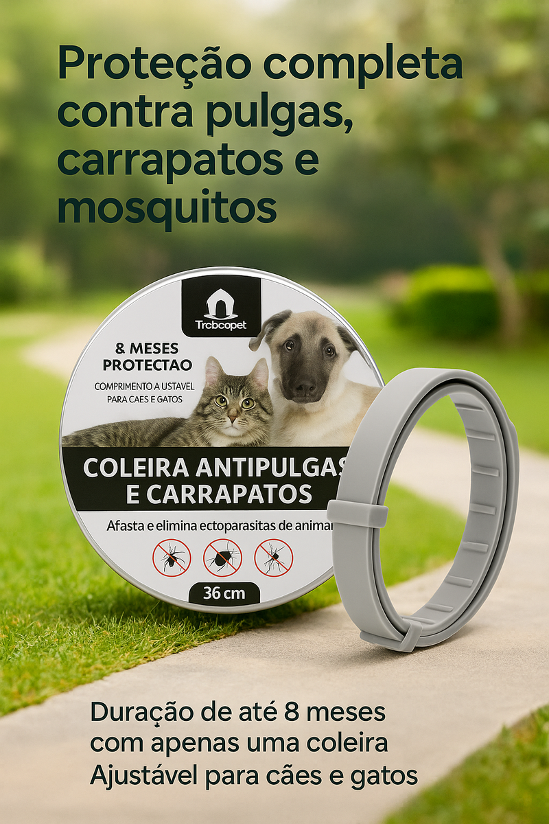 RepelPet - Coleira Antipulgas, Carrapatos e Mosquitos