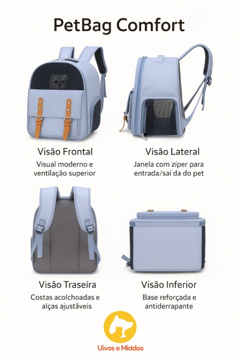 "Especificações: Dimensões 35x25x30cm, material resistente e lavável"