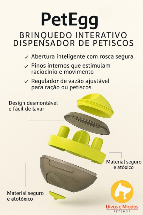 PetEgg - Brinquedo Interativo para Pets