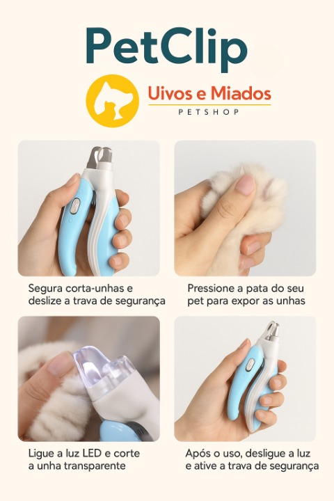 "Cuidados: Sempre corte com boa iluminação, evite a parte rosada"