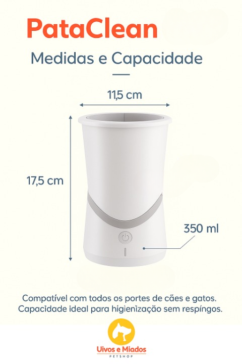 Dimensões e especificações técnicas